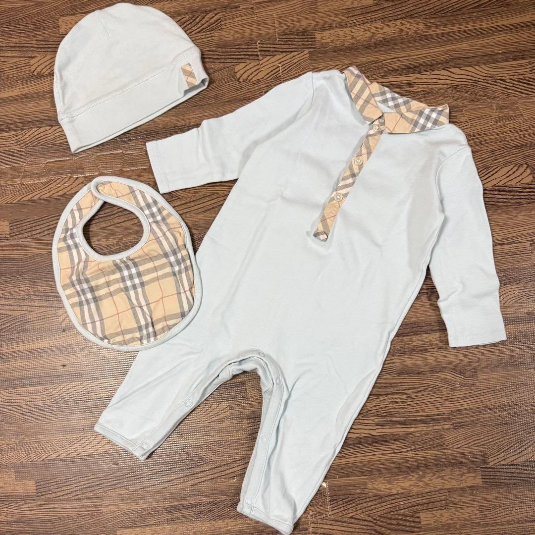 バーバリーロンパース(帽子付き) 新品タグ付】BURBERRY バーバリー