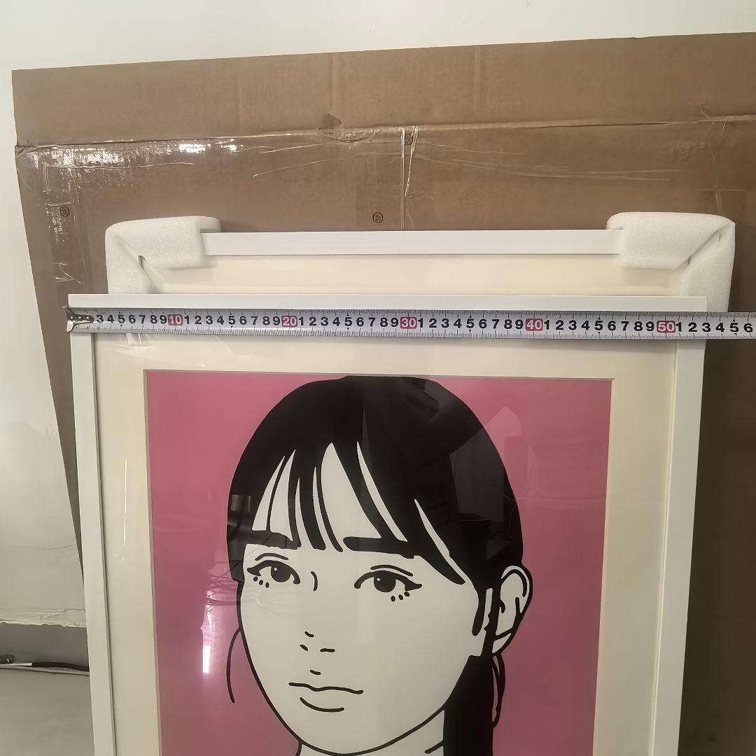 Kyne版画 村上隆 女性の顔 ピンク背景 - メルカリ