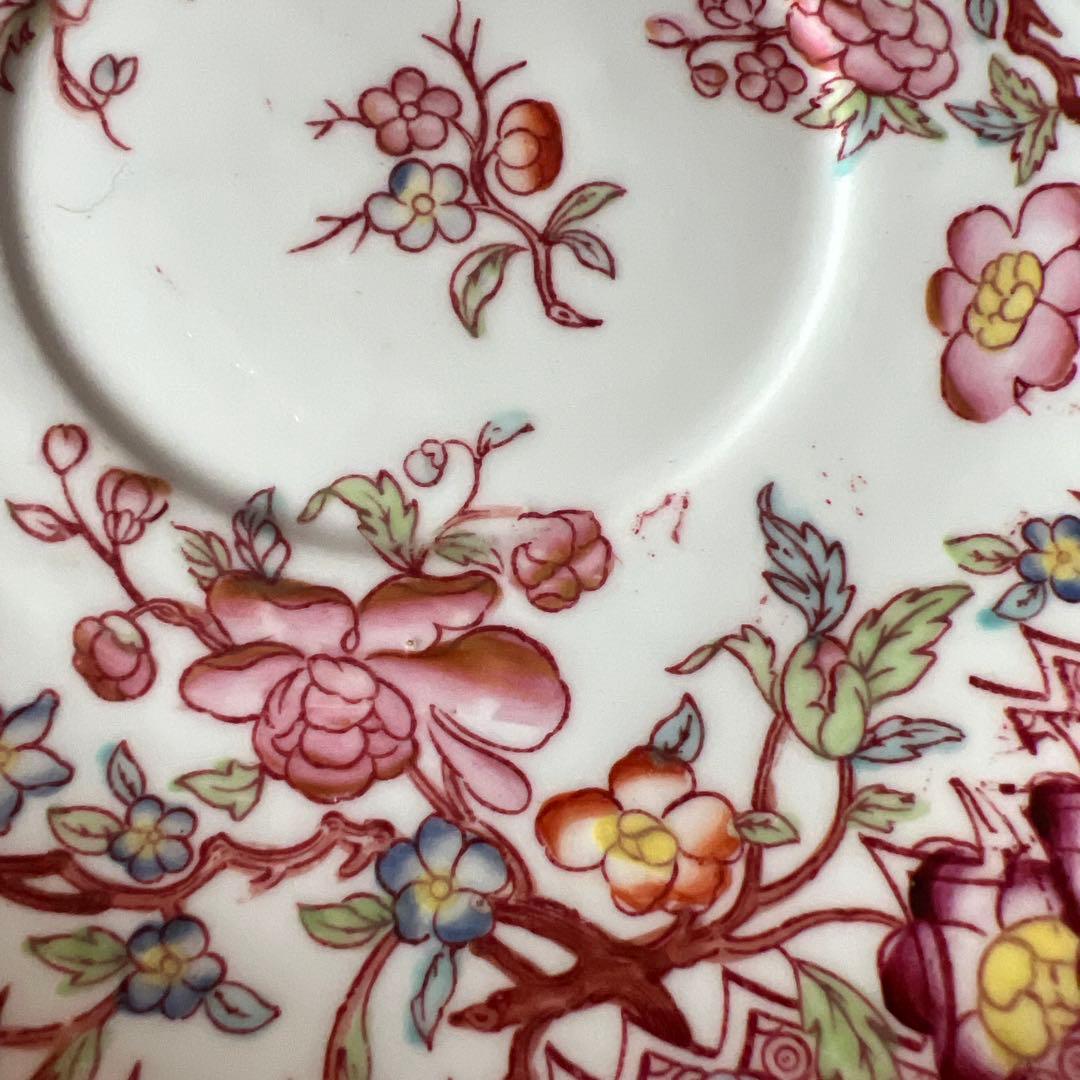 フランスサルグミンヌ窯、Mintonパターン219 ティーカップ＆ソーサー