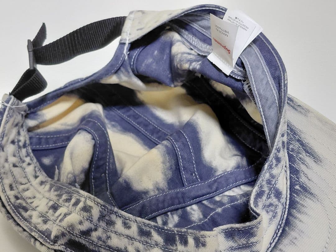 Supreme　Bleached　Chino　Camp　Cap　\"Navy\"