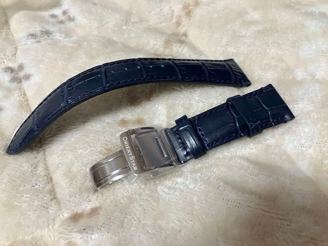 オリエントスター 純正 Dバックル クロコベルト ワニ革 レザーベルト