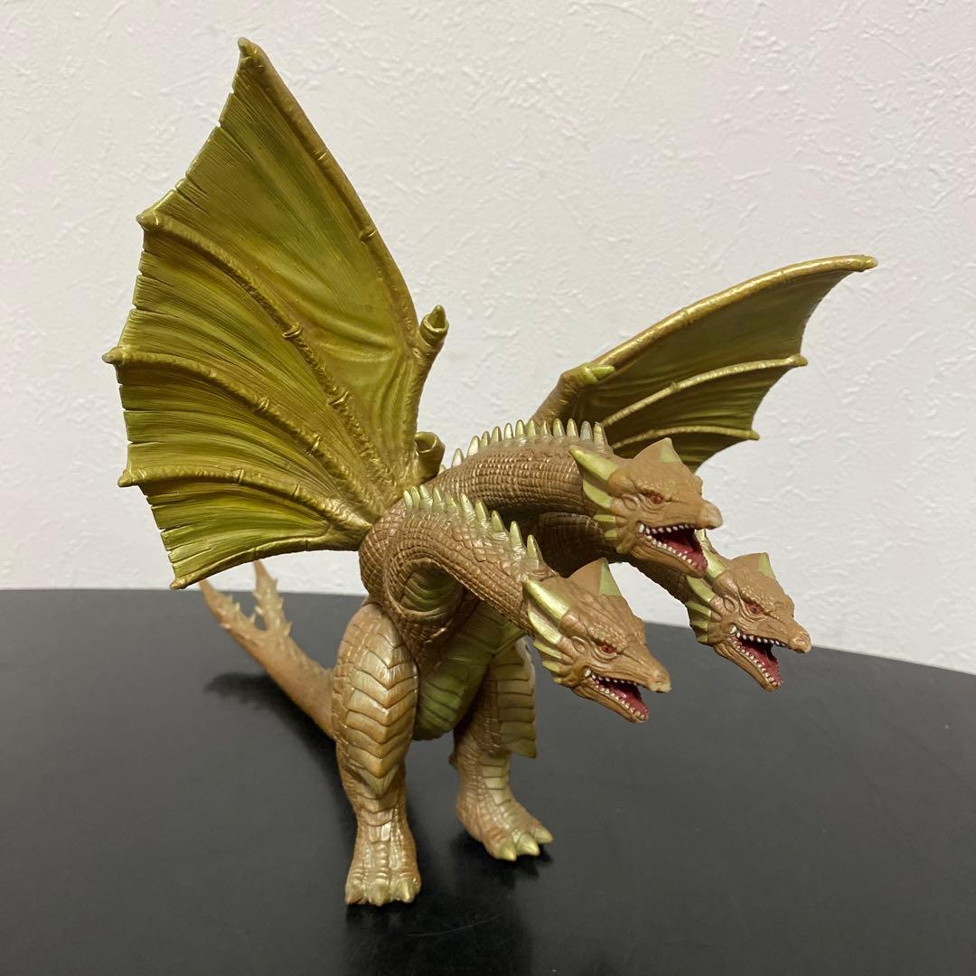 当時物 1998 バンダイ 白亜紀型 キングギドラ ソフビフィギュア ゴジラ