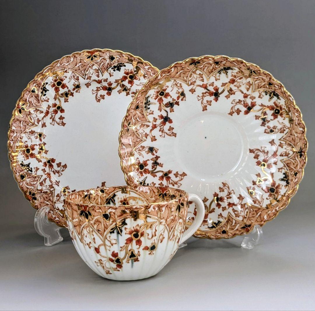 英国アンティーク サミュエルラドフォード 1800年代トリオ カップ