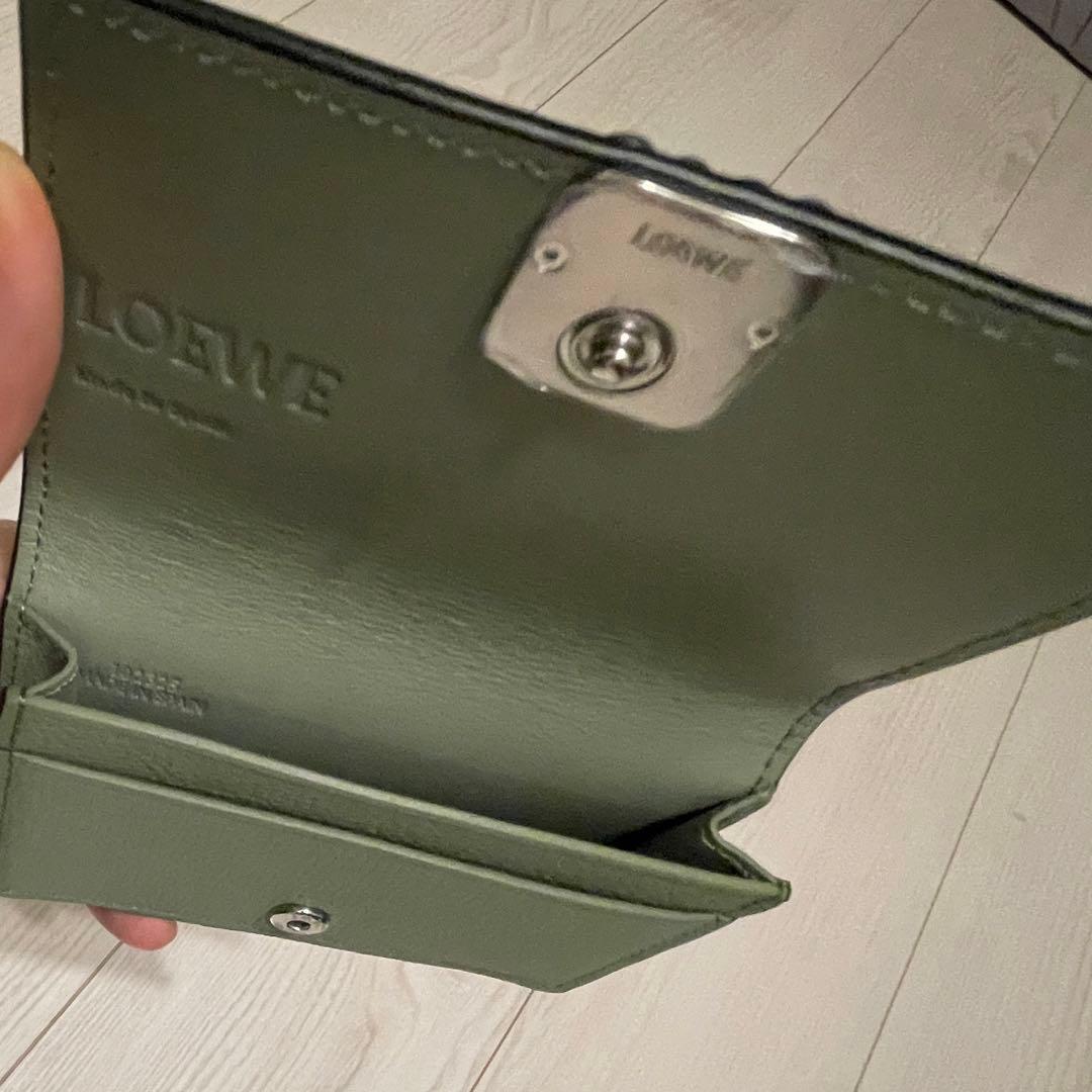 ロエベ ビジネスカードケース ローズマリー グリーン 名刺ケース