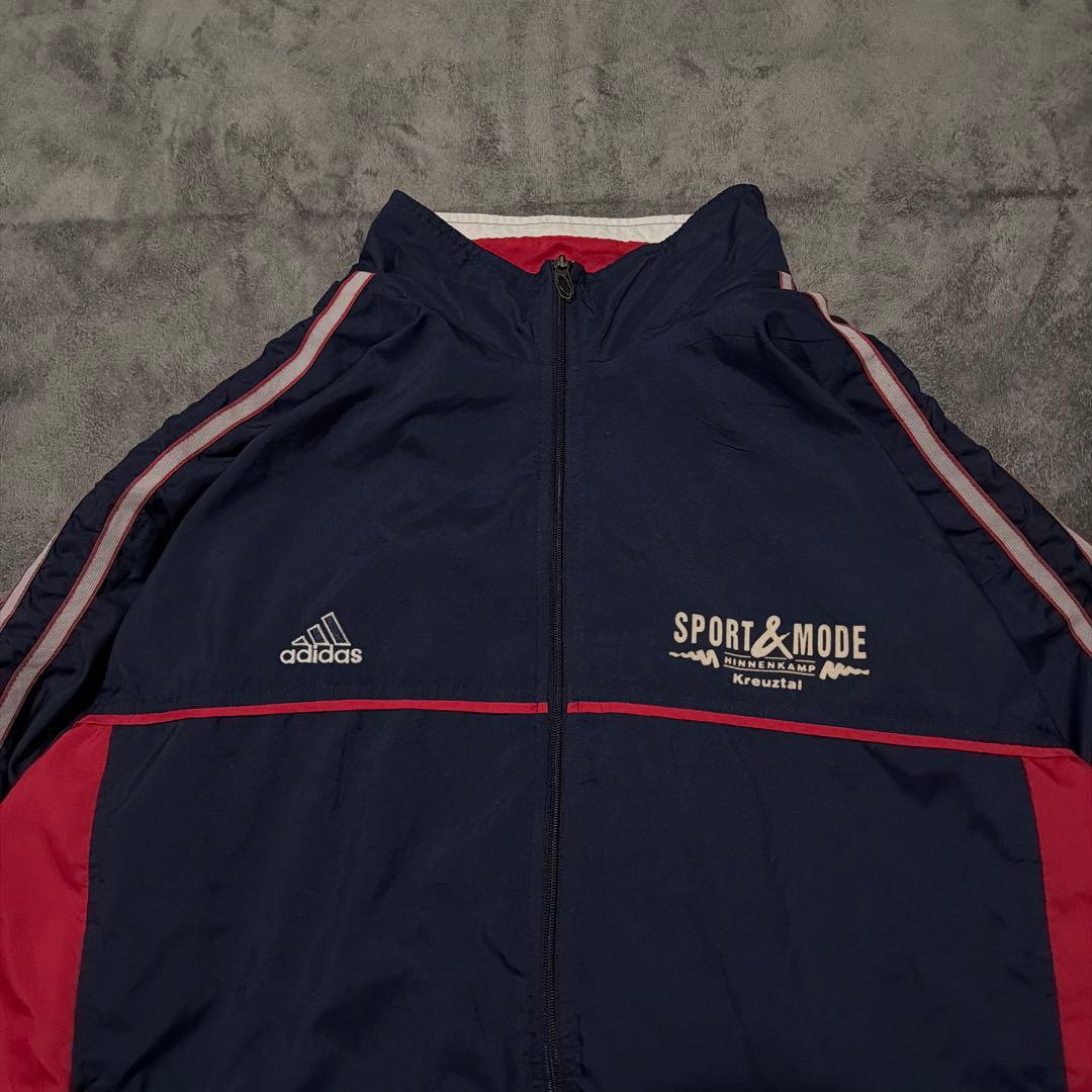 90s 万国旗タグ アディダス トラックジャケット ナイロンジャケット