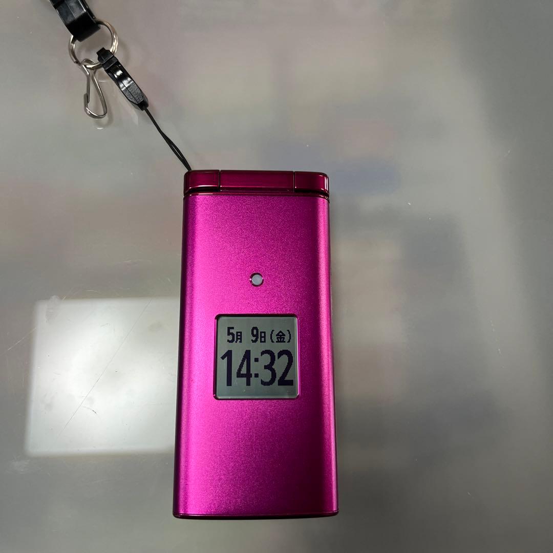 KYOCERA KYF38 ピンク 充電ドック付au ガラケーかんたんケータイ