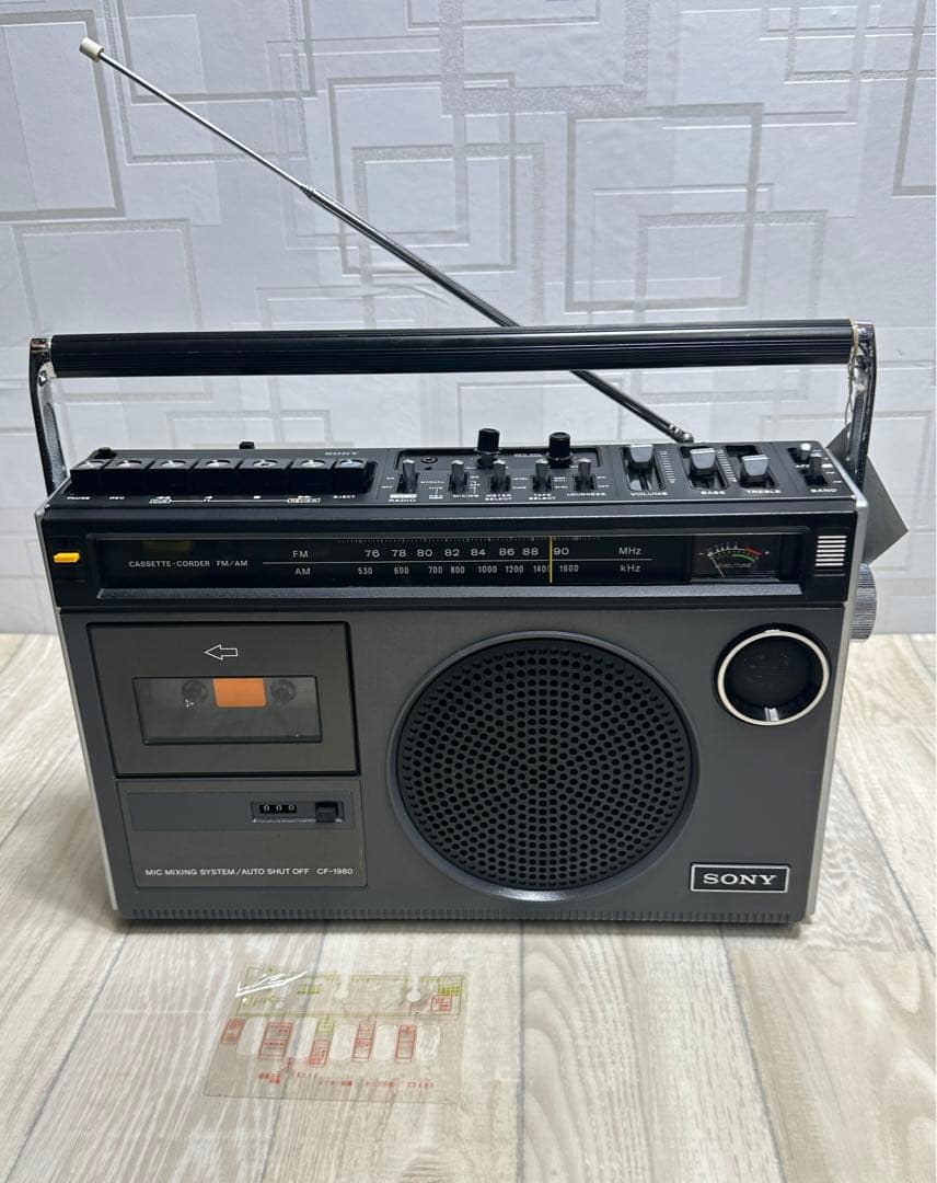 動作品】 美品SONY ソニーラジカセ CF-1980 - メルカリ