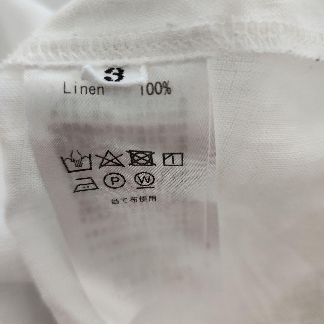 wafu リネン タートルネック フリルネックシャツ 白 - メルカリ