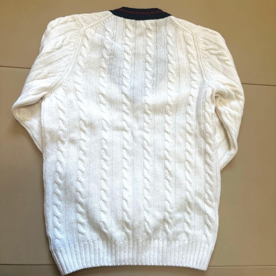 ザノーネ メンズ チルデンニット ケーブルニット サイズ48 Lサイズ相当