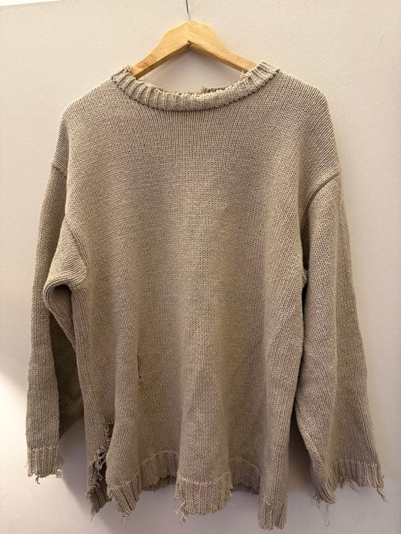 23ss メゾンマルジェラ ダメージニット 米津玄師 - メルカリ