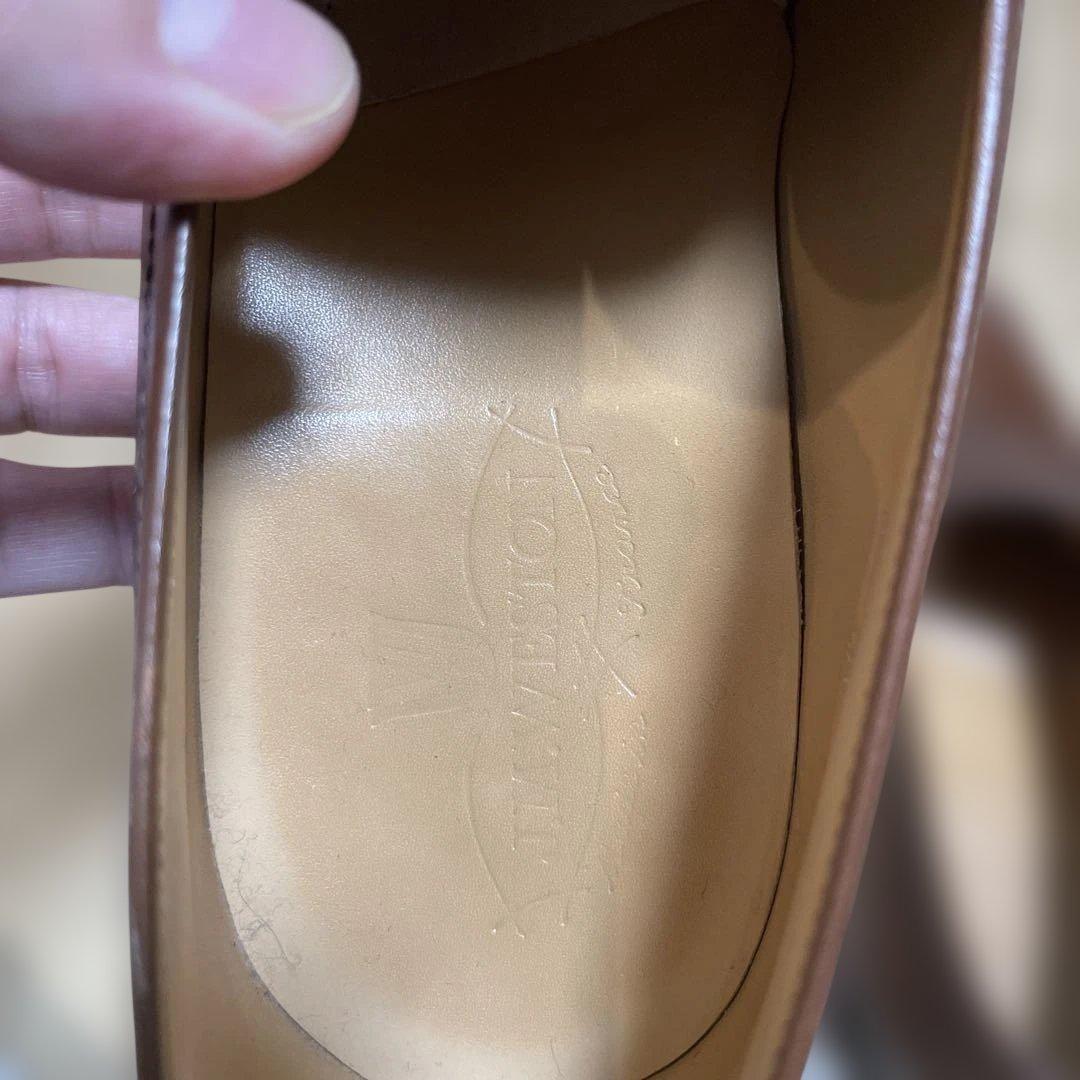 【美品】 J.M.WESTON 25.5 ブラウンレザー ローファー