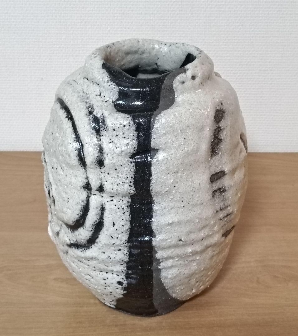 人間国宝 清水卯一作 蓬莱掛分白流花入 最上位作 花入 - メルカリ