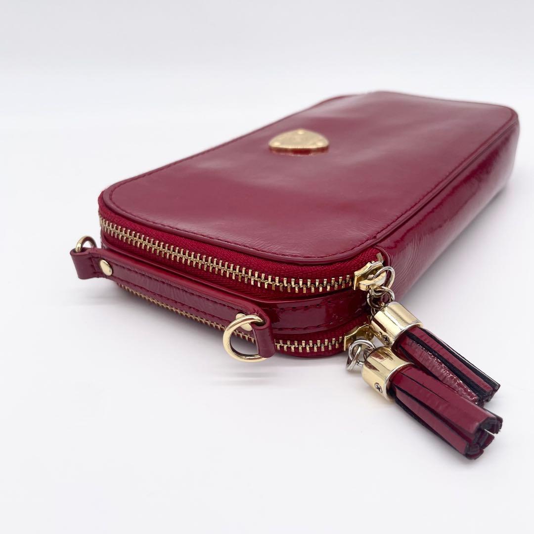 ATAO アミュレットケリー ショルダーバッグ スマホ入れ 長財布 ルビー