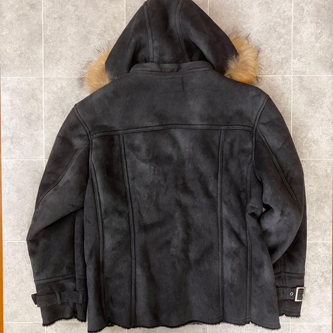 Y2K grunge 00s 平成 お兄系 ファー付きフェイクムートンジャケット