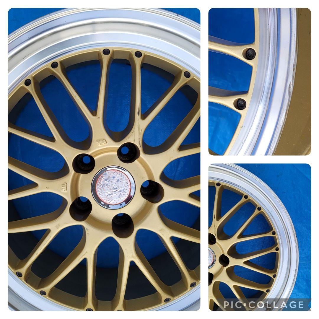 レアマイスター ブルネッロ ゴールド メッシュ 19インチ 5穴 114.3