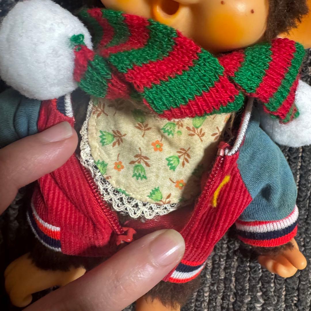 モンチッチ セキグチ いちご ぬいぐるみ 昭和 レトロ 帽子 レア 初代 4