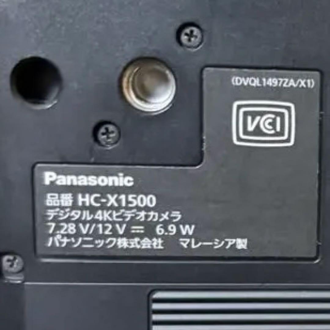 Panasonic 4K ビデオカメラ HC-X1500/通電:23h - メルカリ