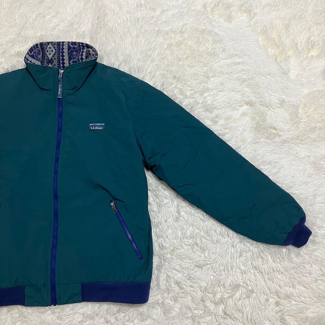 L.L.Bean Warm Up Jacket 総柄 グリーン M