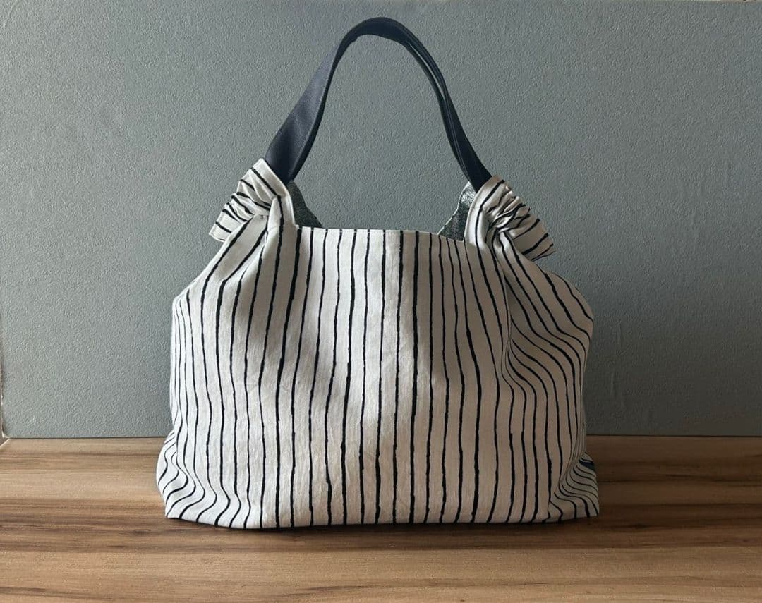 Miu様オーダー】ミナペルホネンハンドメイドシャーリングバッグの通販