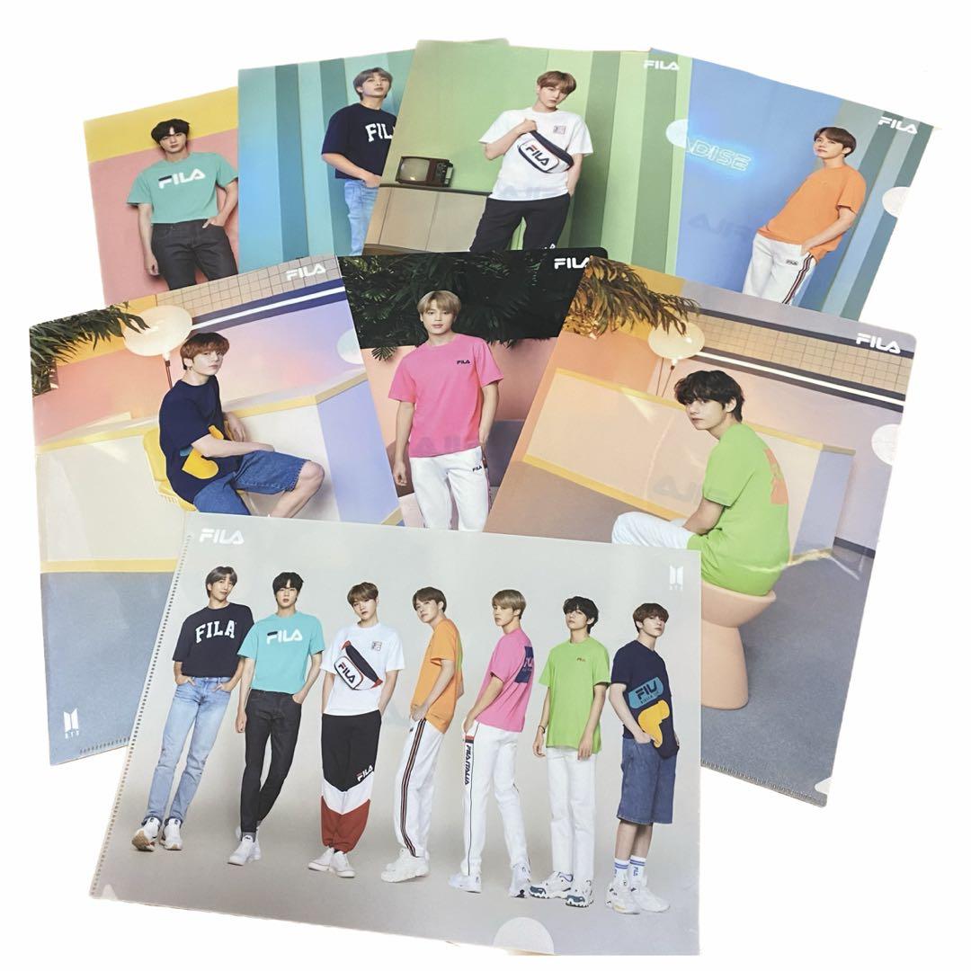 BTS 防弾少年団 FILA ノベルティー クリアファイル 非売品 購入者特典