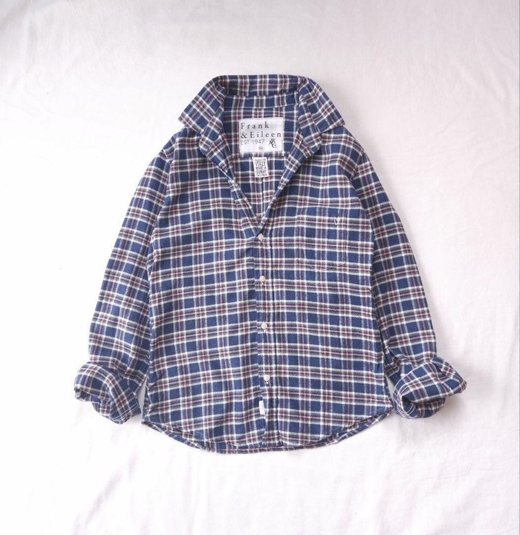 Frank&Eileen BARRY バリー シャツ チェック ネイビー ピンク - メルカリ