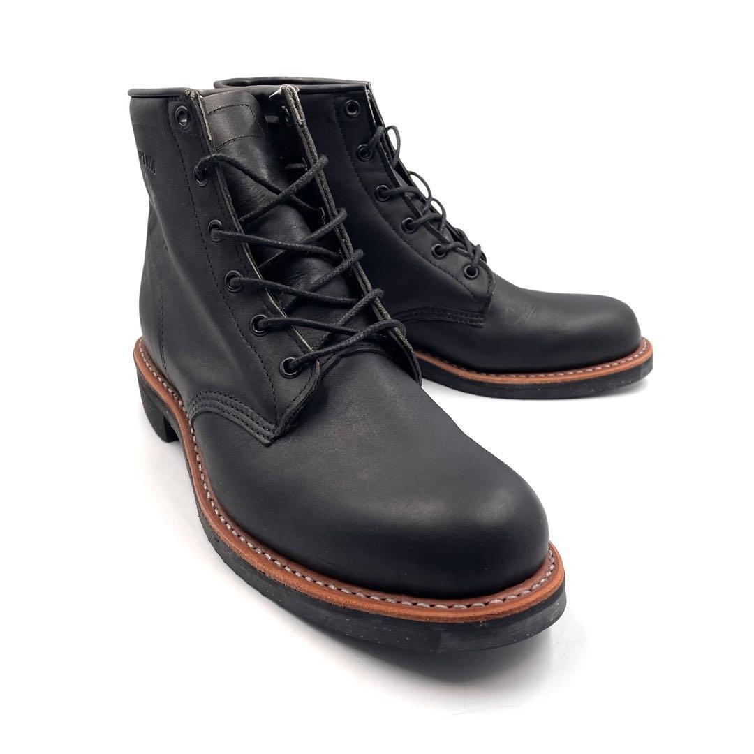《未使用品》チペワ ブーツ USA製 ビブラム 黒タグ US9.5 97064
