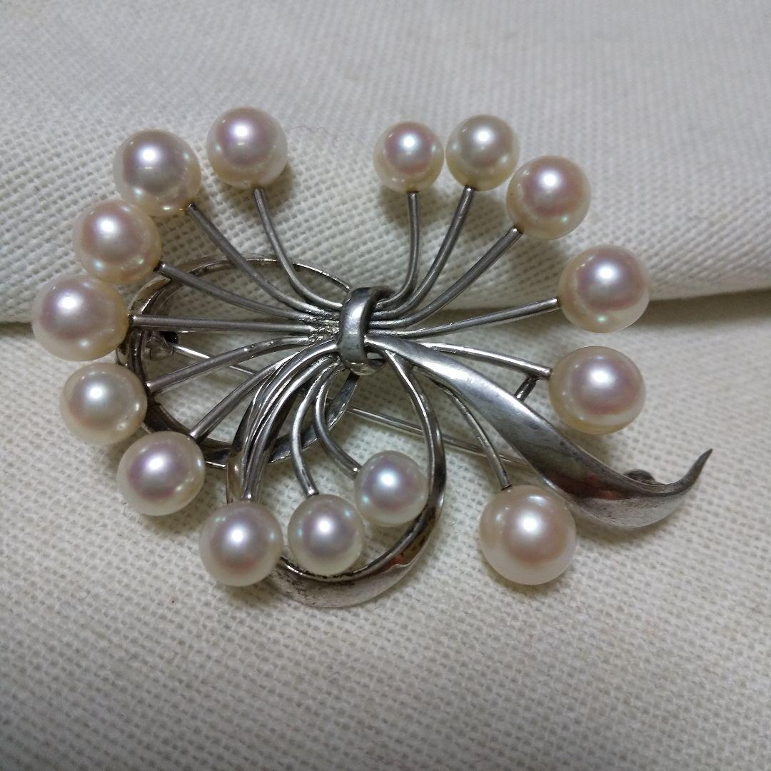 値下げました！田崎真珠アコヤパールブローチ - メルカリ