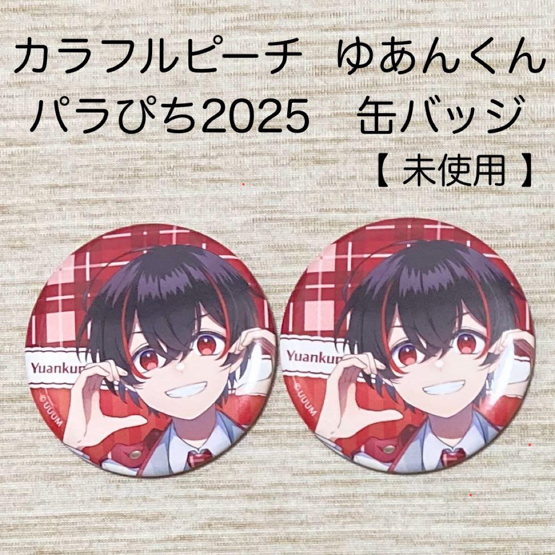 カラフルピーチ からぴち ゆあんくん 缶バッジ パラぴち 2025 未使用