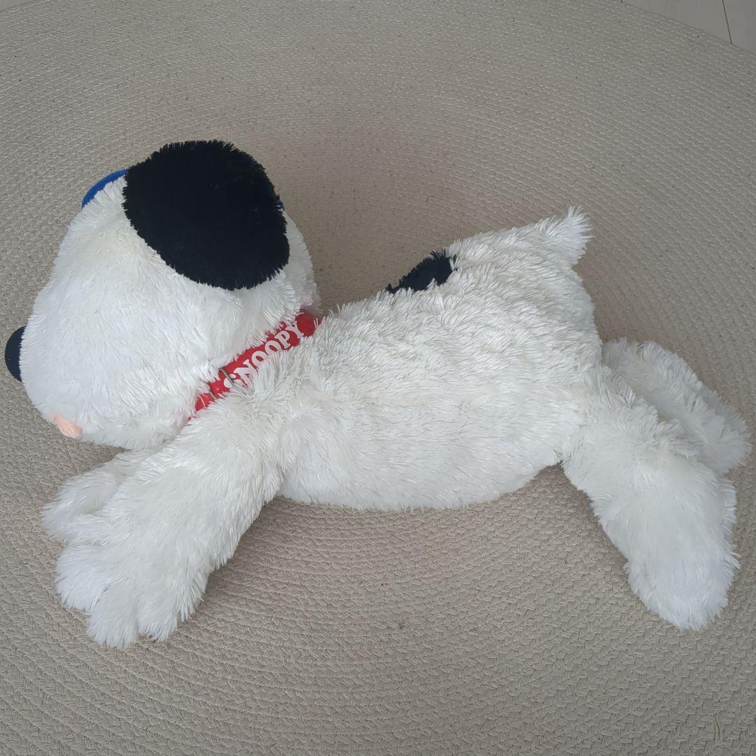 SNOOPY オラフ】特大サイズ犬のぬいぐるみ 青い帽子付き全長約64cm