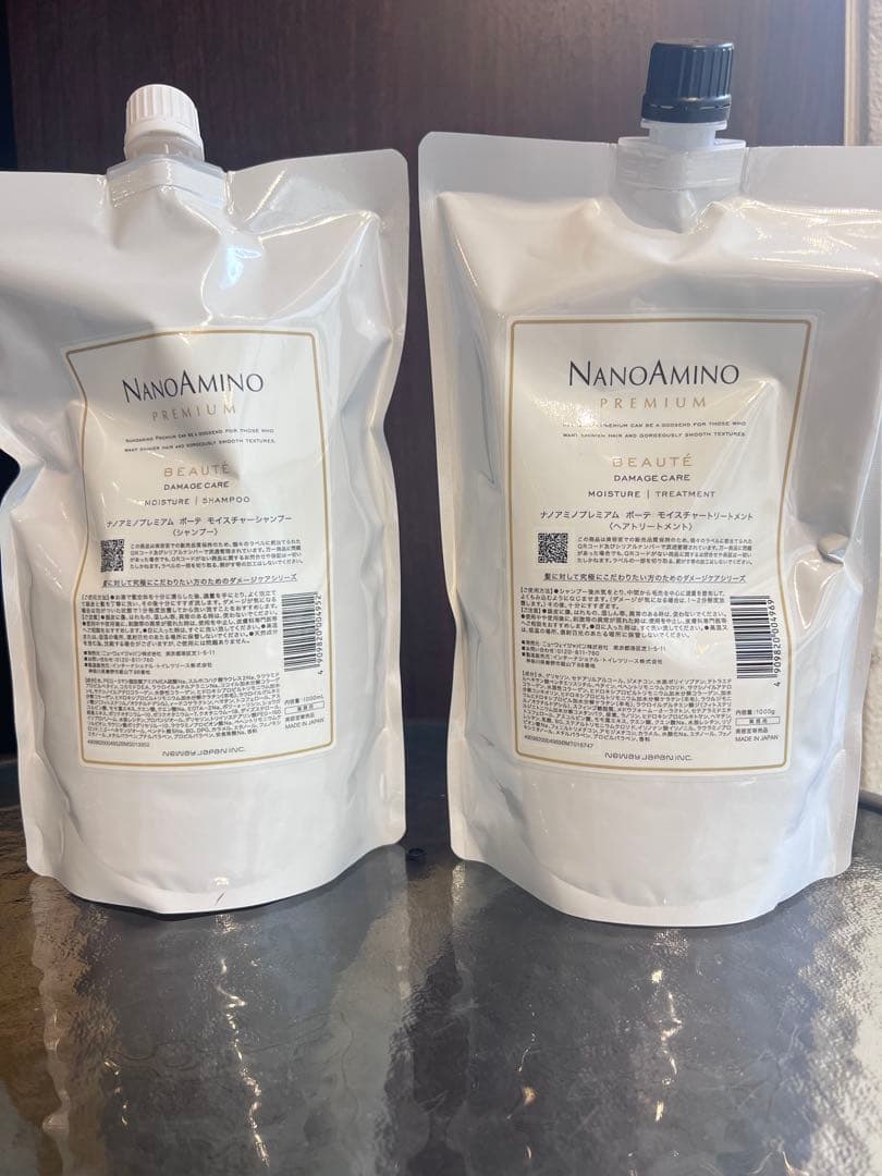 ★値下げ★ナノアミノプレミアムシャンプー&トリートメントモイスチャー1000ml ナノアミノプレミアム / ナノアミノプレミアムエスタージュ