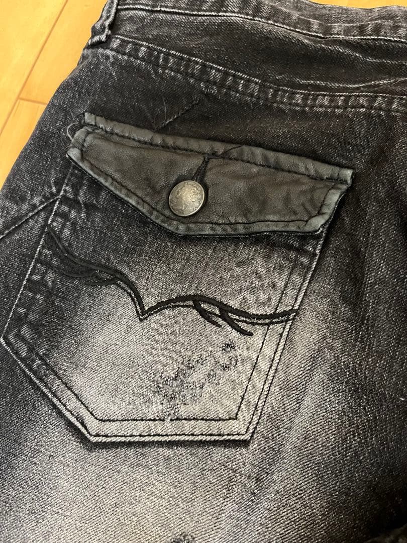 00s fuga black flare denim archive 46 - メルカリ