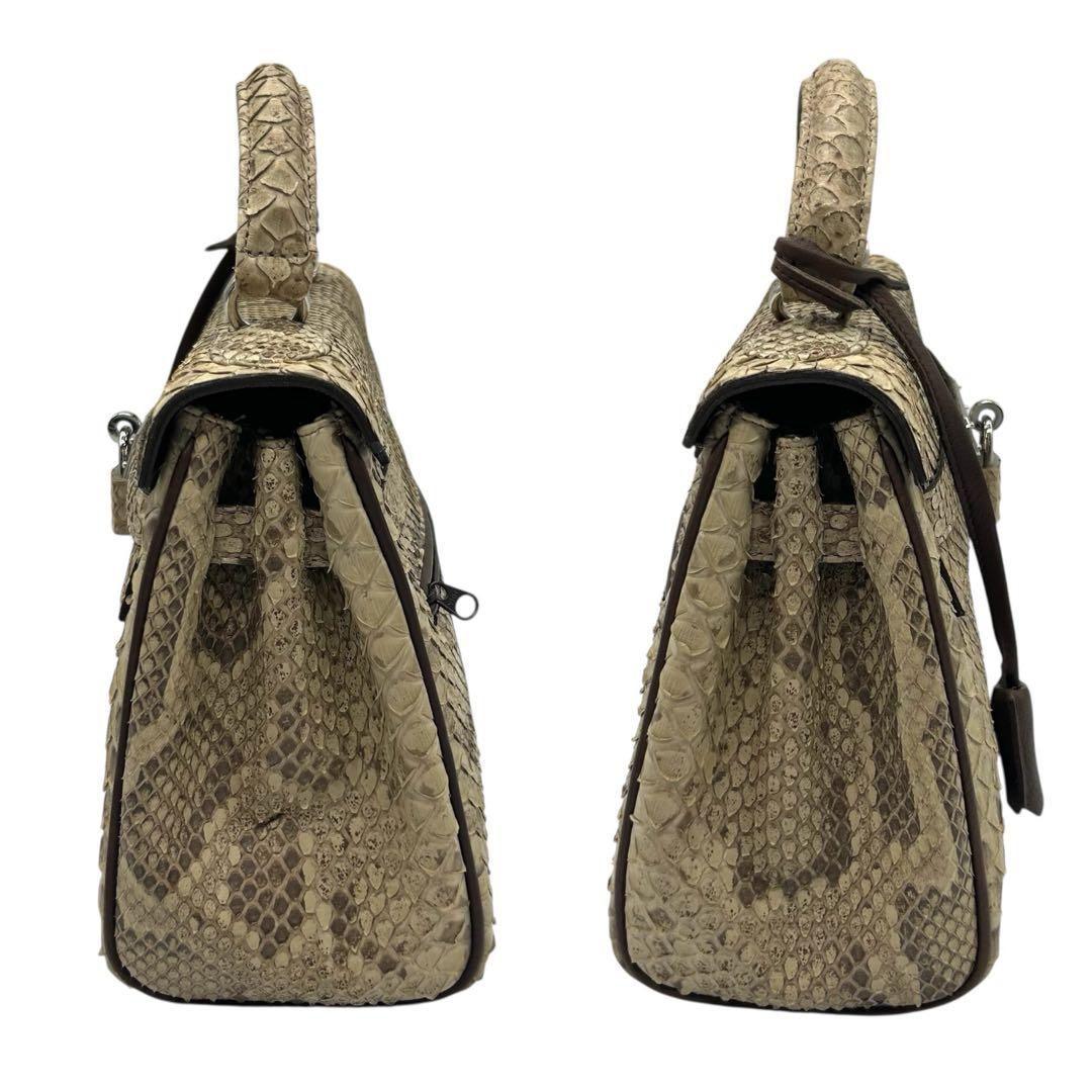 SUN REMY ダイヤモンドパイソン ハンドバッグ 2way 南京錠 2230 - メルカリ