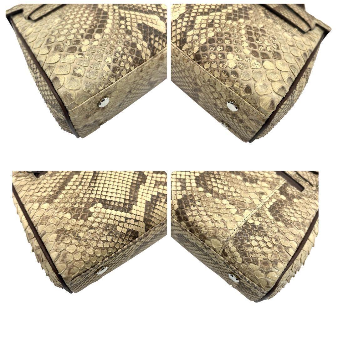 SUN REMY ダイヤモンドパイソン ハンドバッグ 2way 南京錠 2230 - メルカリ