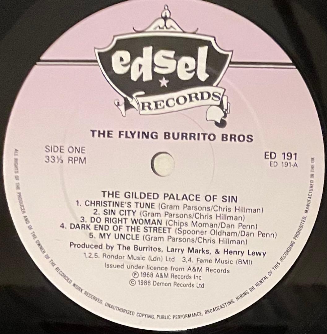 希少盤LP フライング・ブリトー・ブラザーズ グラム・パーソンズ 二枚