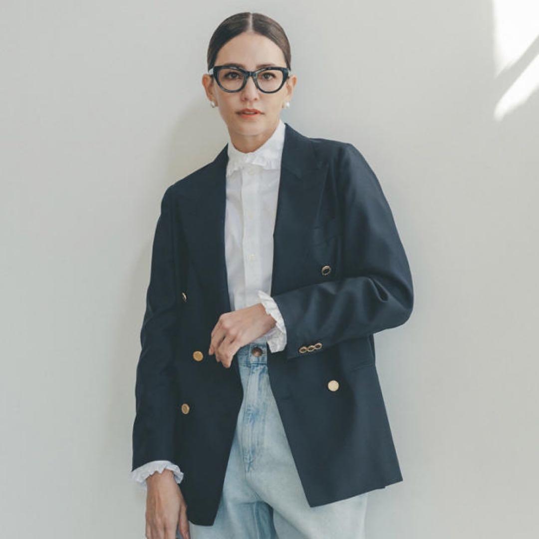 MADISONBLUE マディソンブルー ラウンドカラー フリル シャツ 02