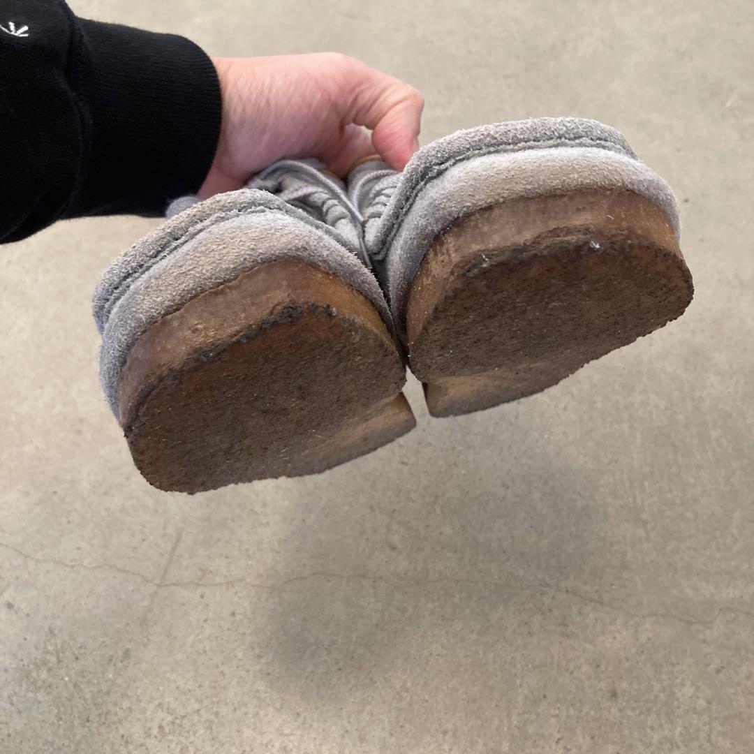 STOCK NO. グレー スエード モカシン 25.5cm