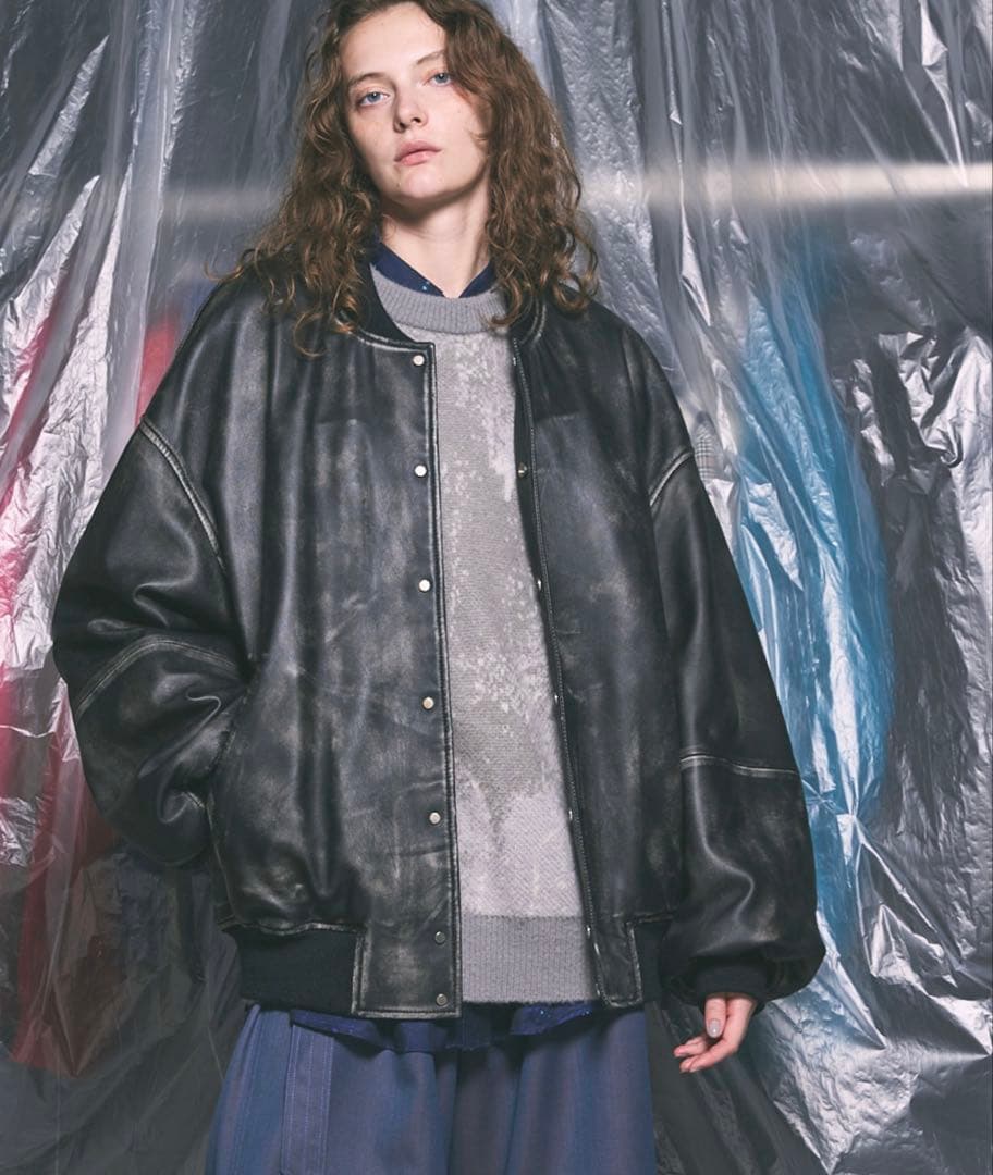 MAISON SPECIAL】 シープレザープライムオーバースタジャン - メルカリ