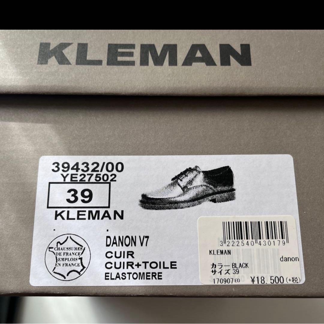 KLEMAN ブラックレザー DANON 25cm 39 Bshop - メルカリ