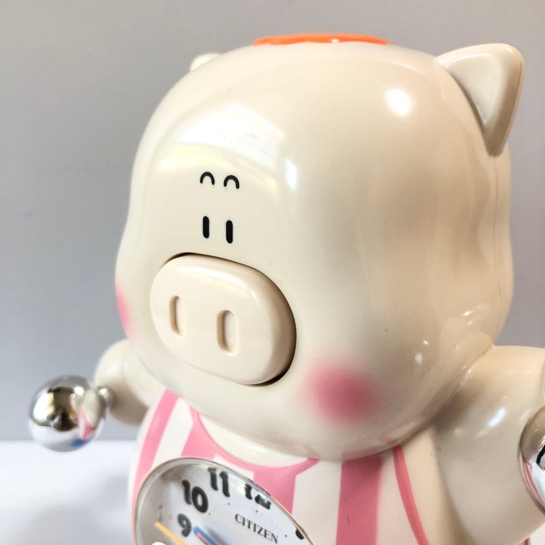 CITIZEN シチズン ブタ 昭和レトロ 目覚まし時計 置き時計 新品未使用