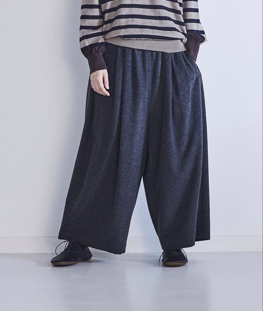 atelier naruseアトリエナルセ◼︎ラムウールワイドパンツ◼︎ガウチョ