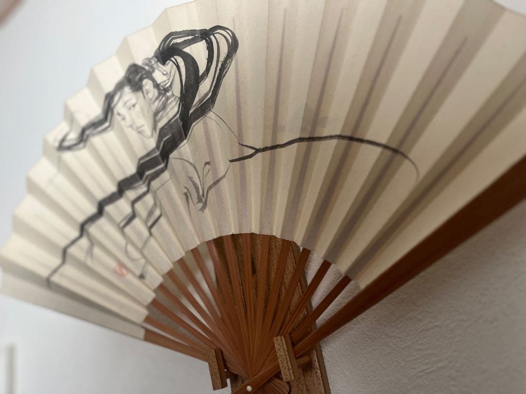 “バガボンド”　佐々木小次郎デザイン和風扇子