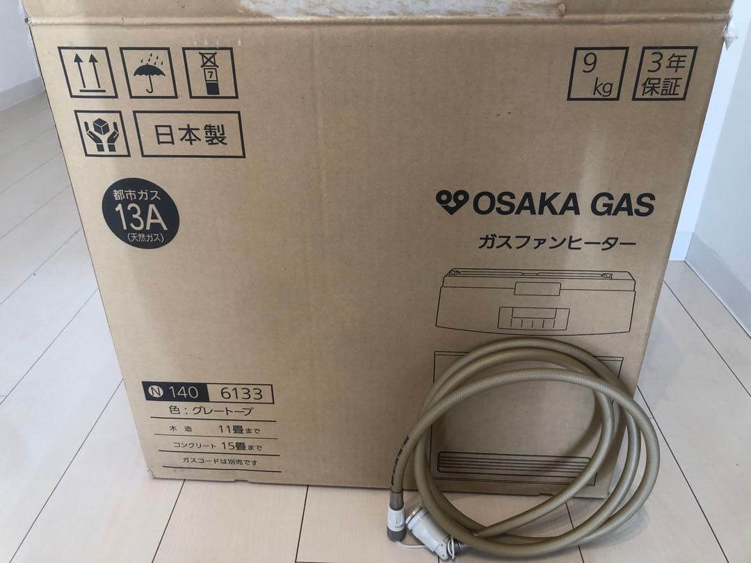大阪ガス（N)140-6133ノーリツGFH-4006S都市ガス用ファンヒーター
