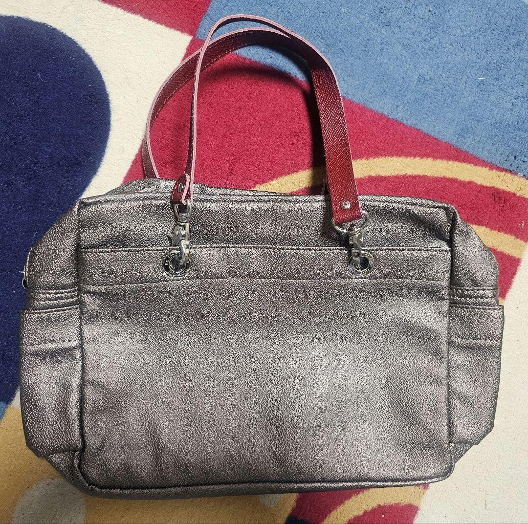 アンジュールアンサック　メタリックグレー ボックス型バッグ un jour un sac（アンジュール アンサック） 【正規販売店】un jour un