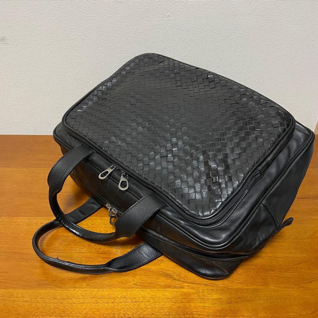 《美品》ボッテガヴェネタ レザー ハンドバッグ ブラック 黒