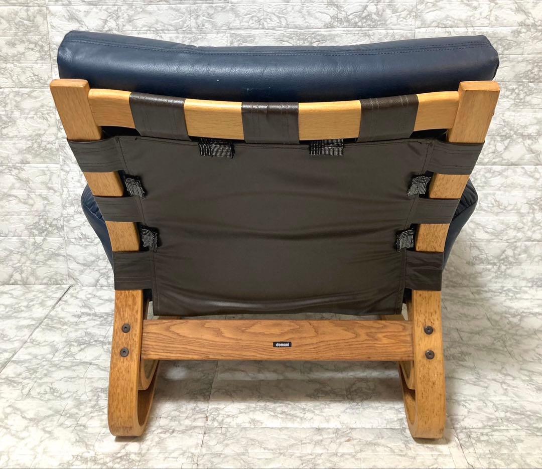 希少 本革】karimoku domani スカンジナビアン イージーチェア①