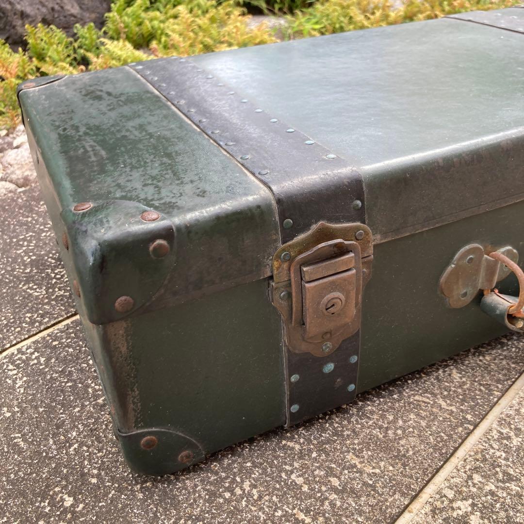 ☆ 当時物 アンティーク トランク 緑 グリーン ☆ - メルカリ