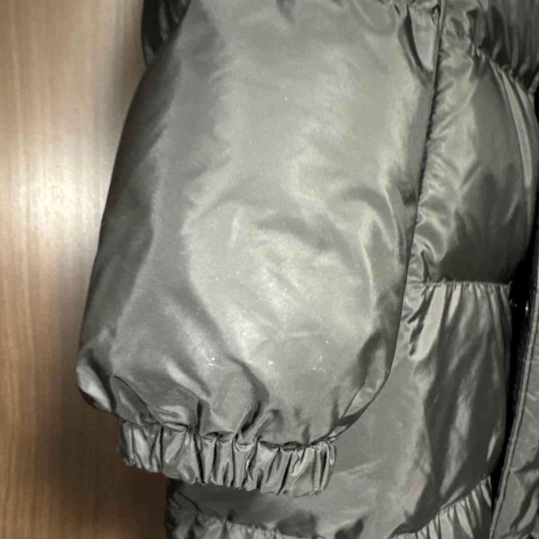 PRADA フード付きロングダウンジャケット 三角ロゴ SGB218 XL - メルカリ