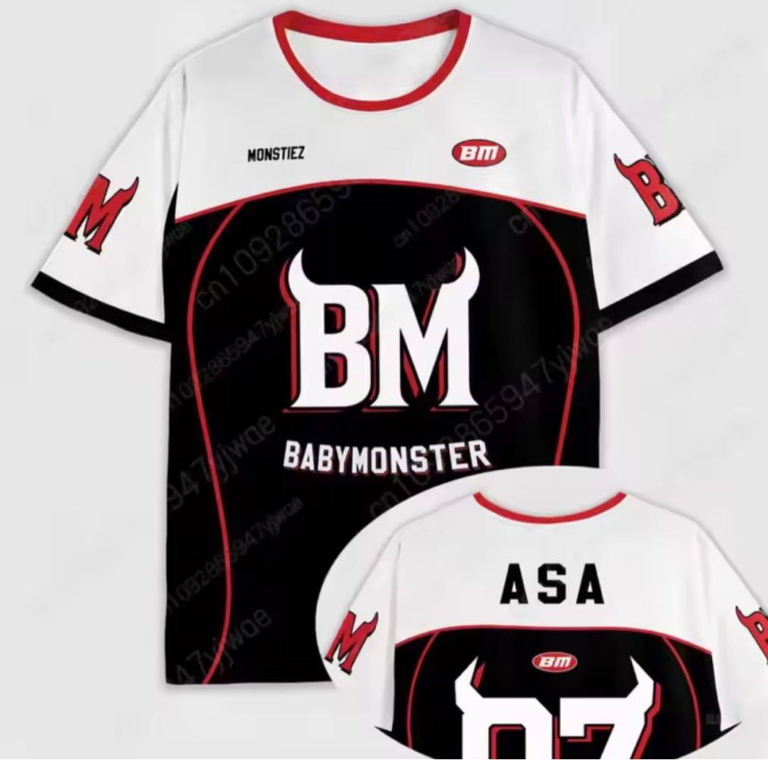 BABYMONSTER アサ ユニフォーム Tシャツ Lサイズ - メルカリ