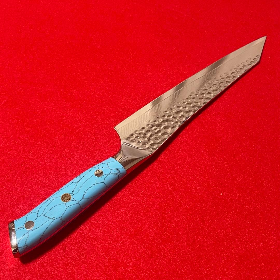 牛刀　VG10 ダマスカス　切付 清助 VG10 17層 ダマスカス 牛刀包丁 210mm マホガニー柄 – 清助刃物 Japan