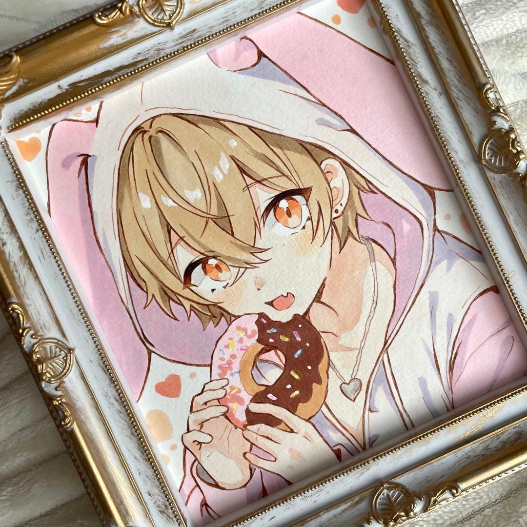 手描き イラスト アナログ オリジナル 男の子 - メルカリ